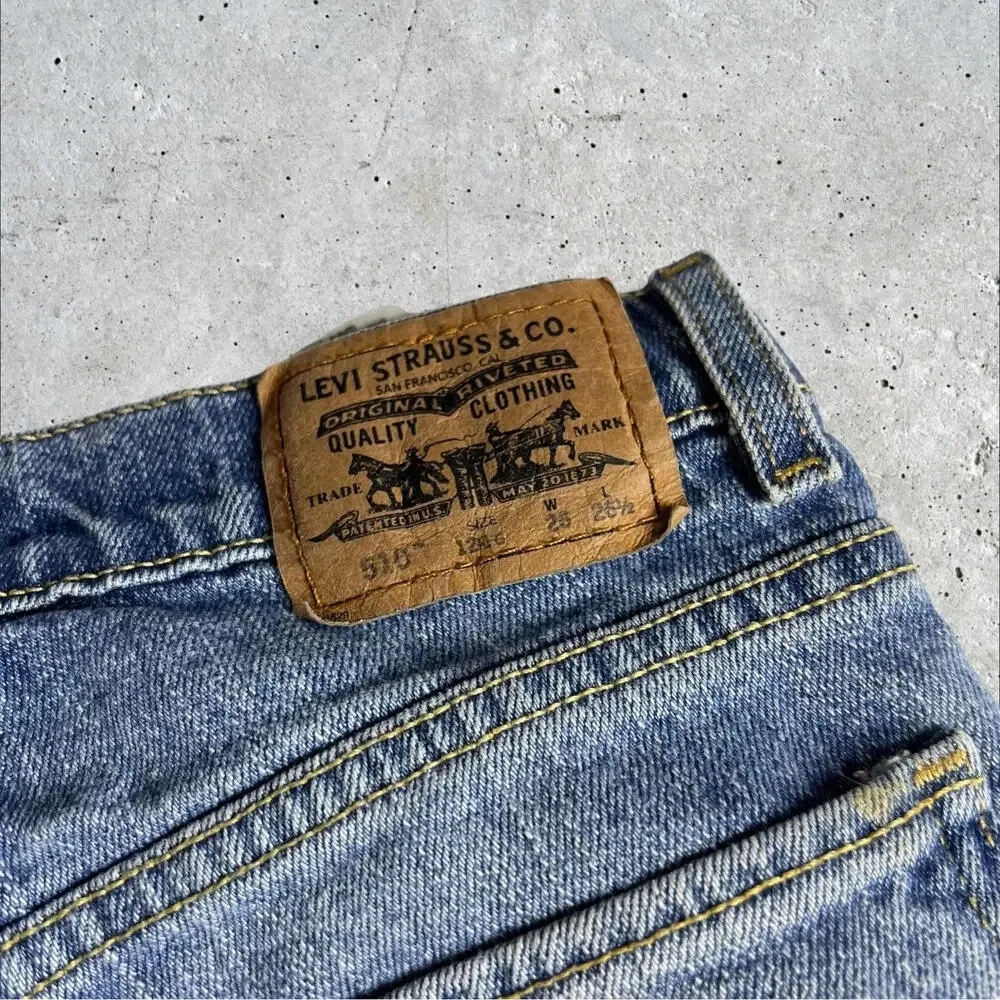 RARE Levi's Double‎ Sided Red Tab Error Denim Jeans Size 26x26 1/2
